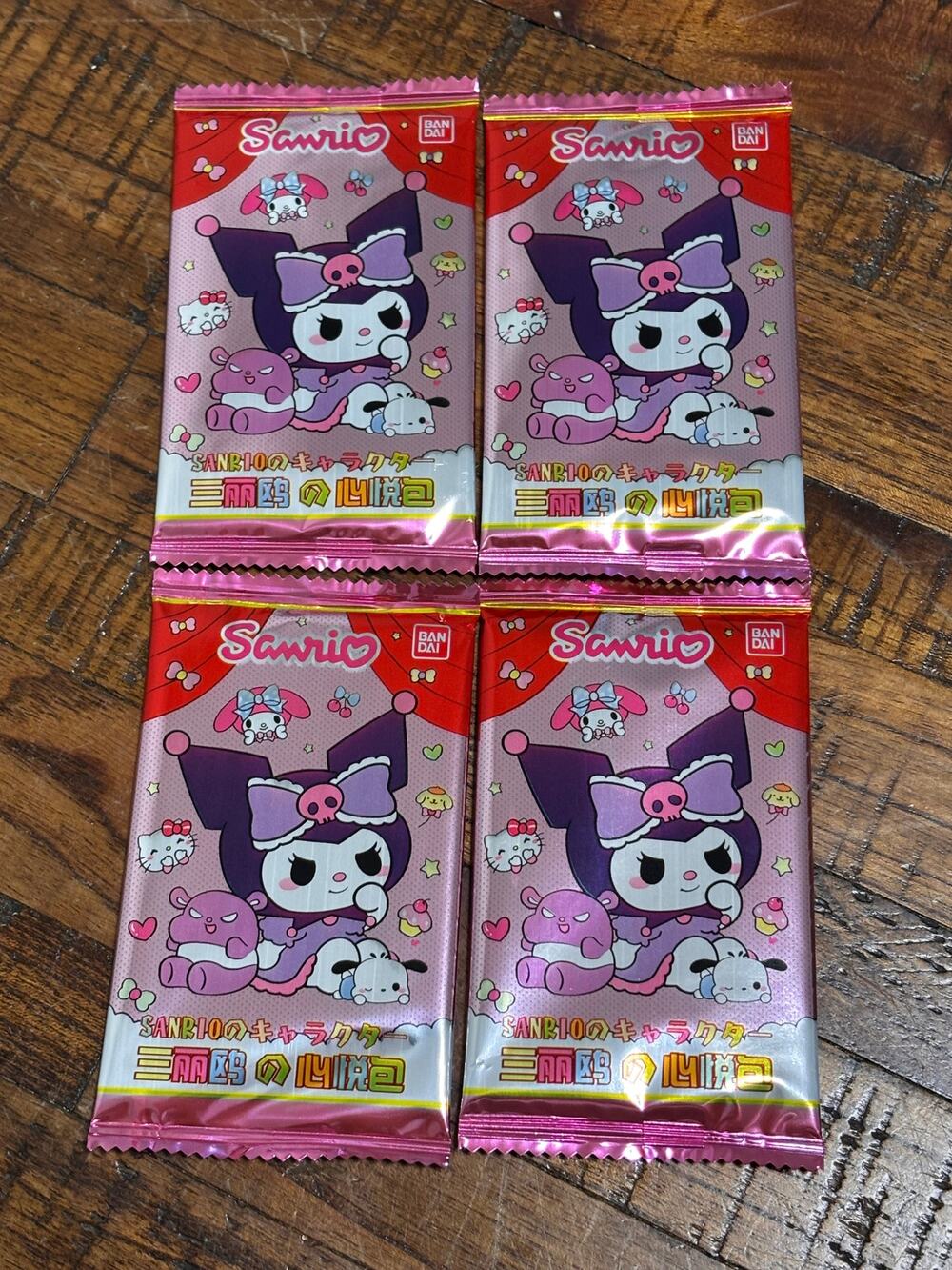 Bandai Sanrio Characters Trading Card Pack Japanese My Melody Kuromi Hello Kitty